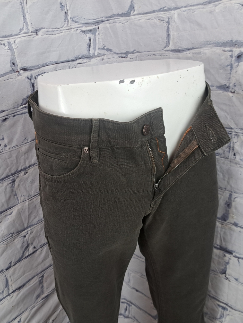 NWT Hugo Boss Orange24 Barcelona Duck Slim Straight Jeans Brown 34x34 - Picture 6 of 15
